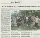 Ouest-france - 7 juillet 2022 - Le bois du Petit-Caporal devient terrain (...)